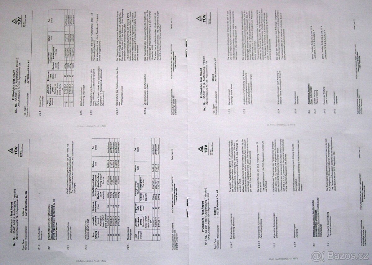 Škoda sada hliníkových disků zánovních se zimním pneu - 8