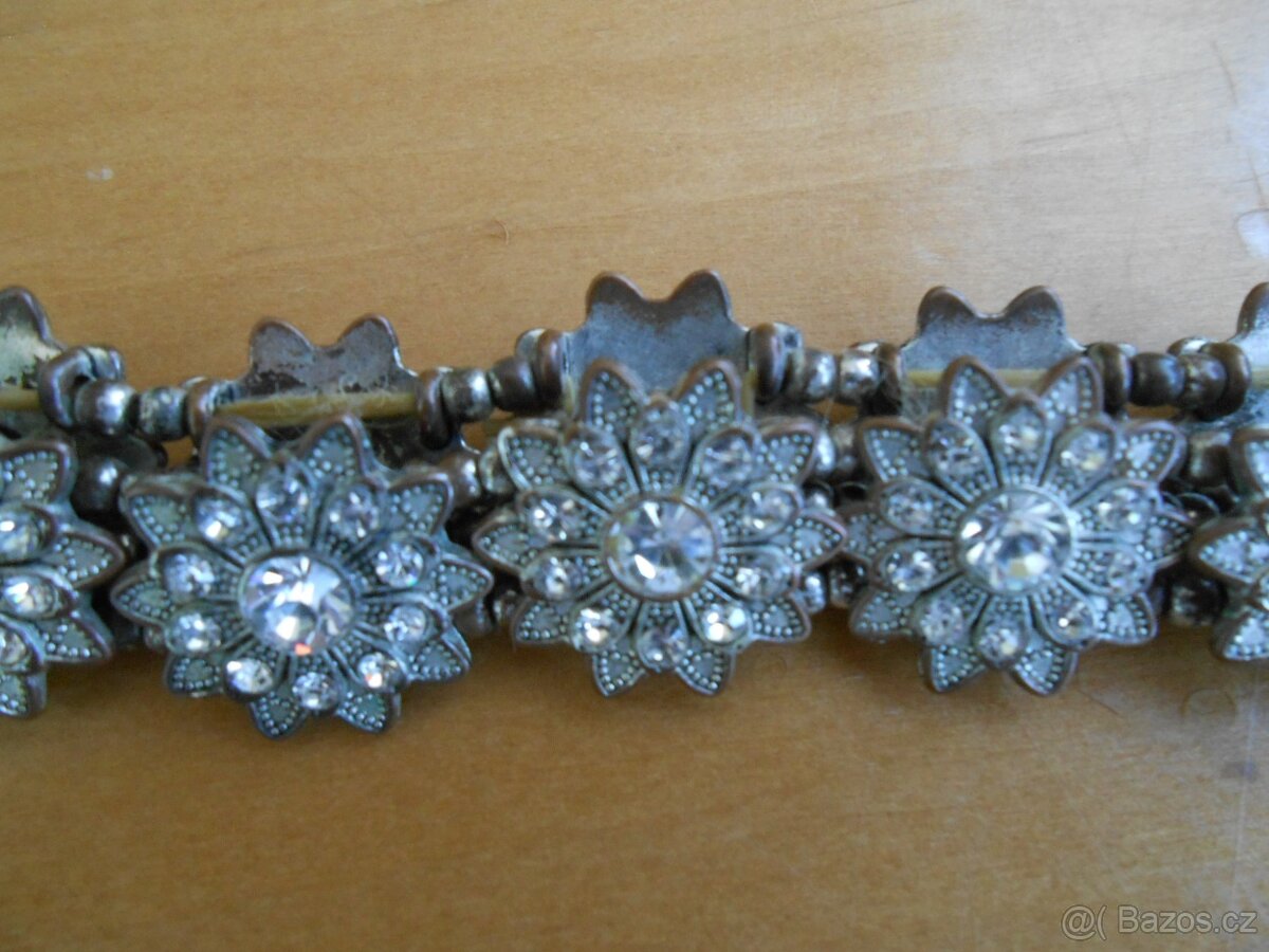 RETRO náramek s kamínky - známky stáří - 8