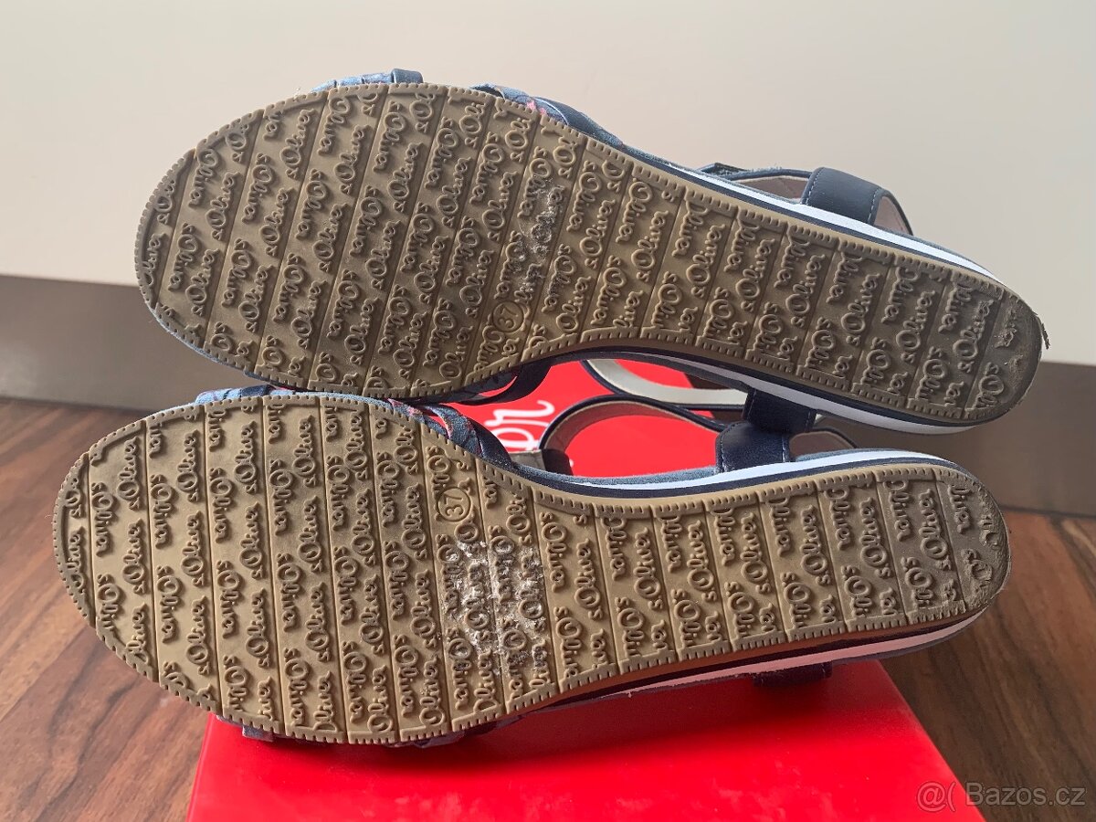 Modré sandály S.Oliver, velikost 37 - 8