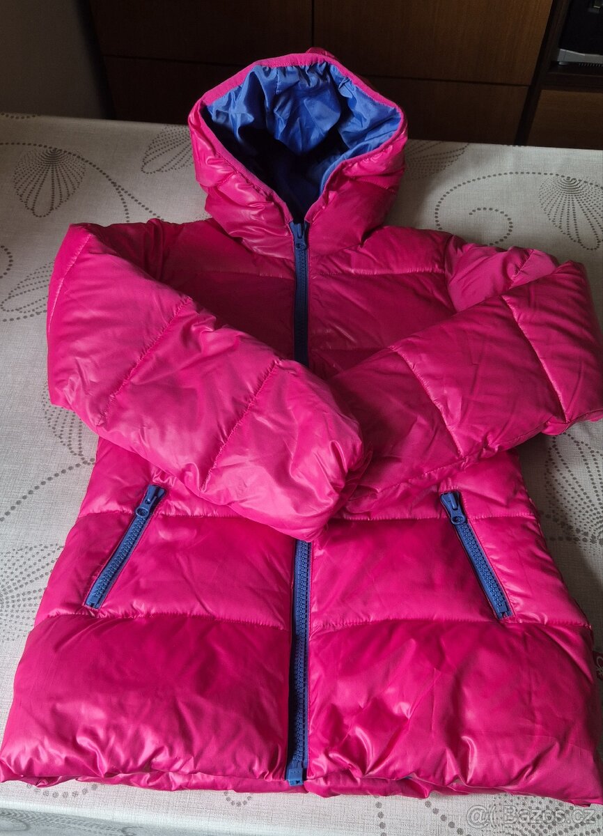 BENETTON péřový kabát vel. 140 - 8