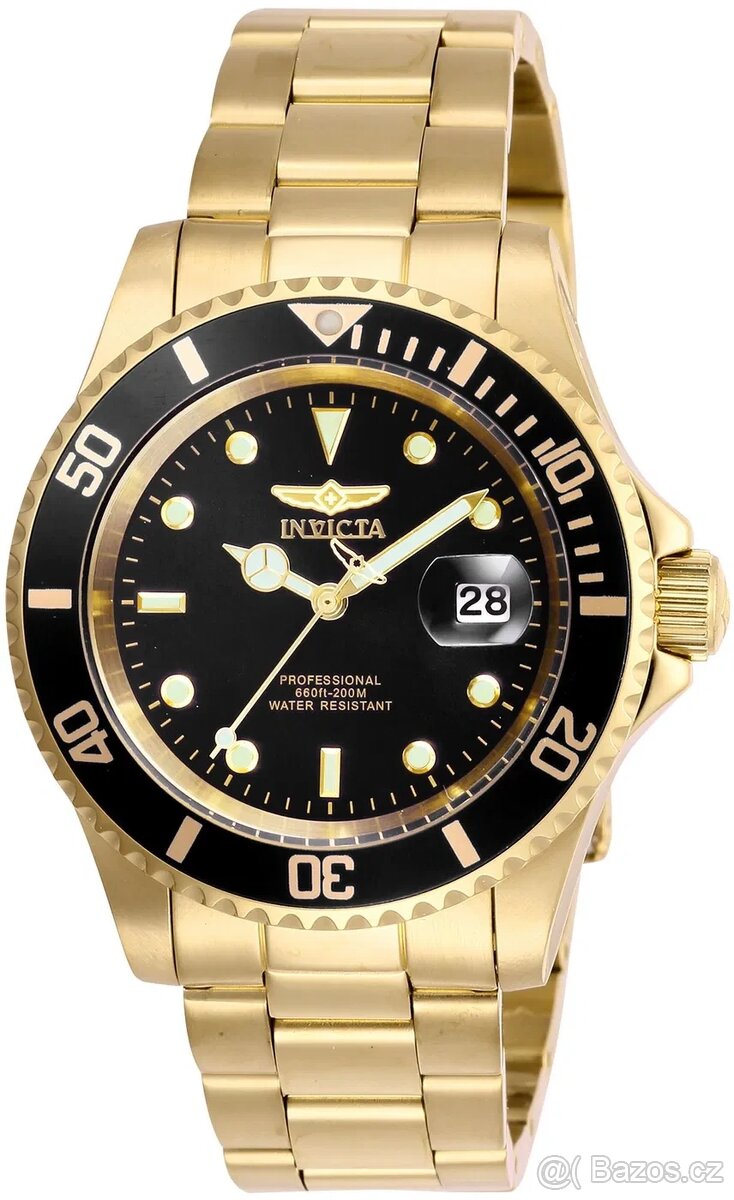 Invicta Pro Diver 200M zlatá barva - 8