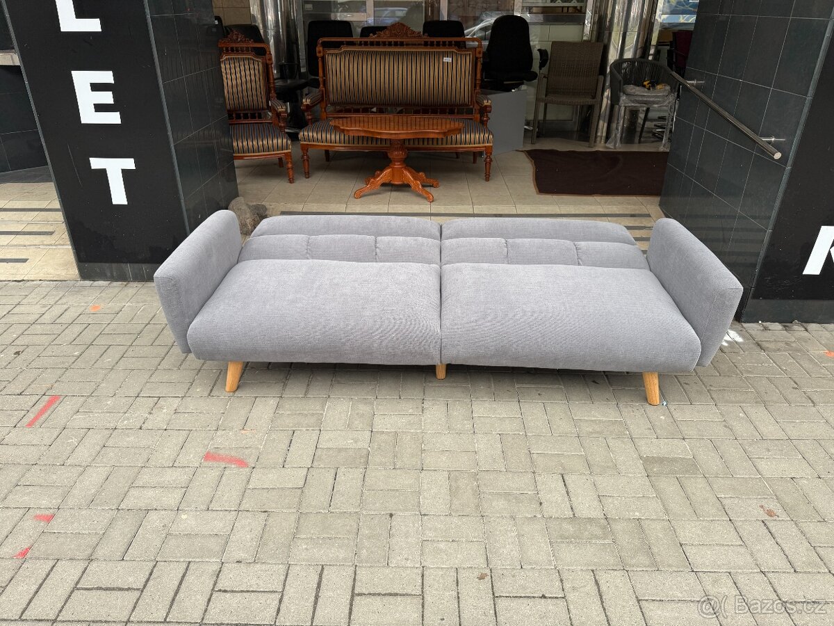 Rozkládací sedačka Nisco NERO NOVÁ 2.j. VÍCE KUSŮ - 8