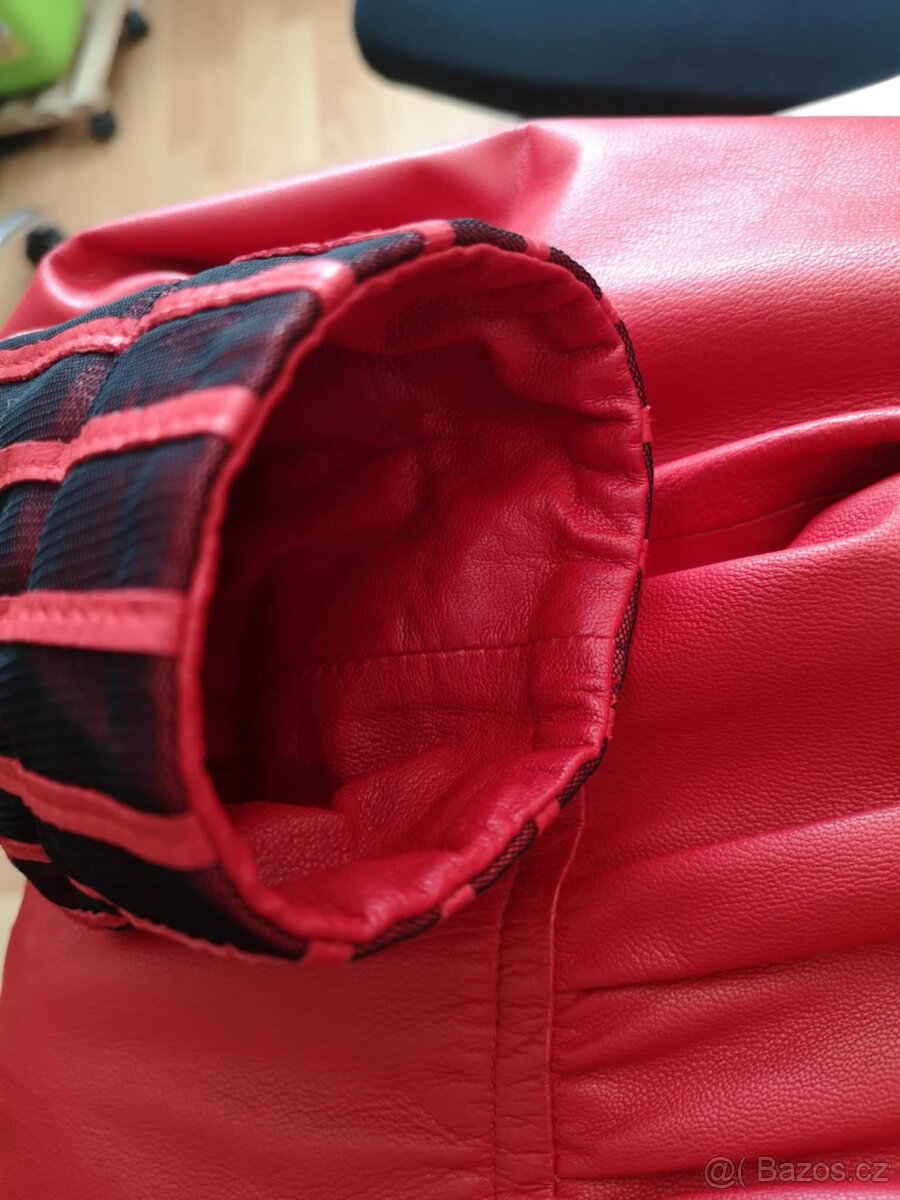 Kožený podzimní kabát - 8