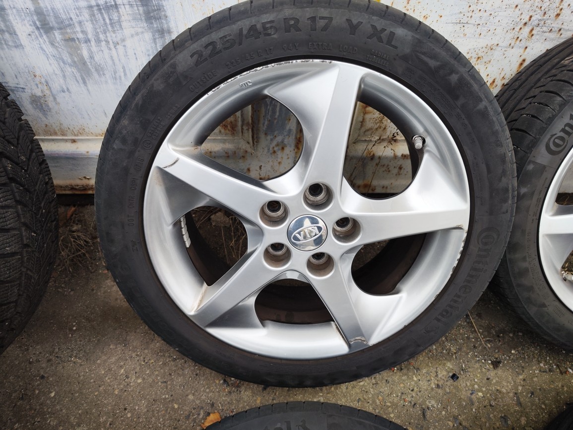 17"letní alu sada 5x114 origo Kia Ceed Venga i30 225/45 - 8