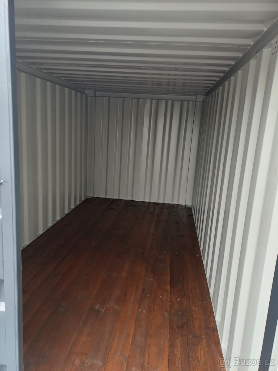 Nový 15´ skladový kontejner, barva RAL 7016 a RAL 7035 - 8