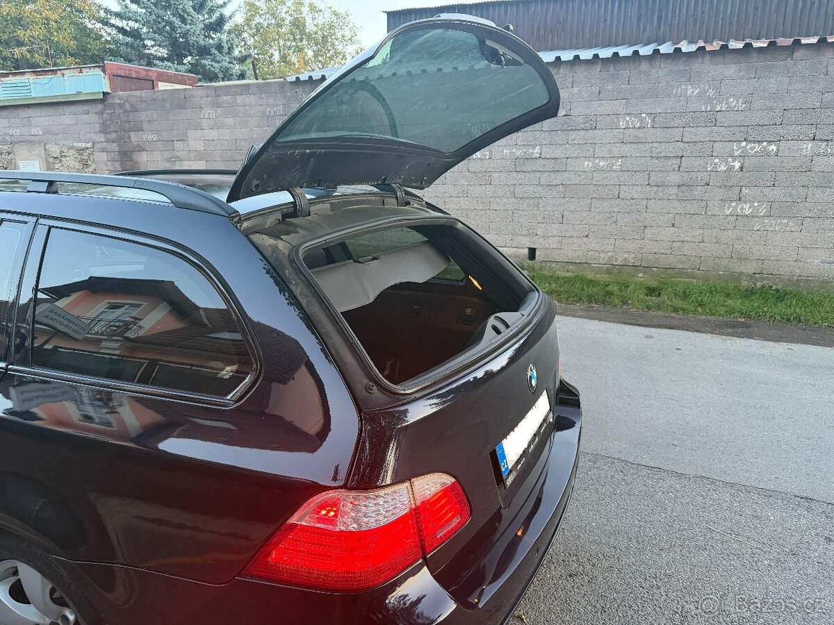 BMW 535d e61, Čr, 2. majitel, kombi, panorama atd - 8