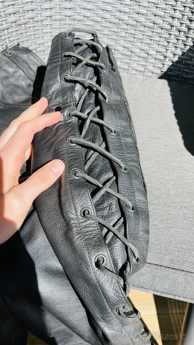 Dámské kožené kalhoty vel. 40 - 8