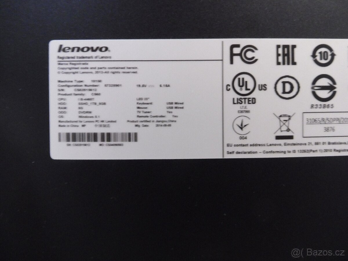 PC Lenovo All-In-One Idea Centre C560 - 8