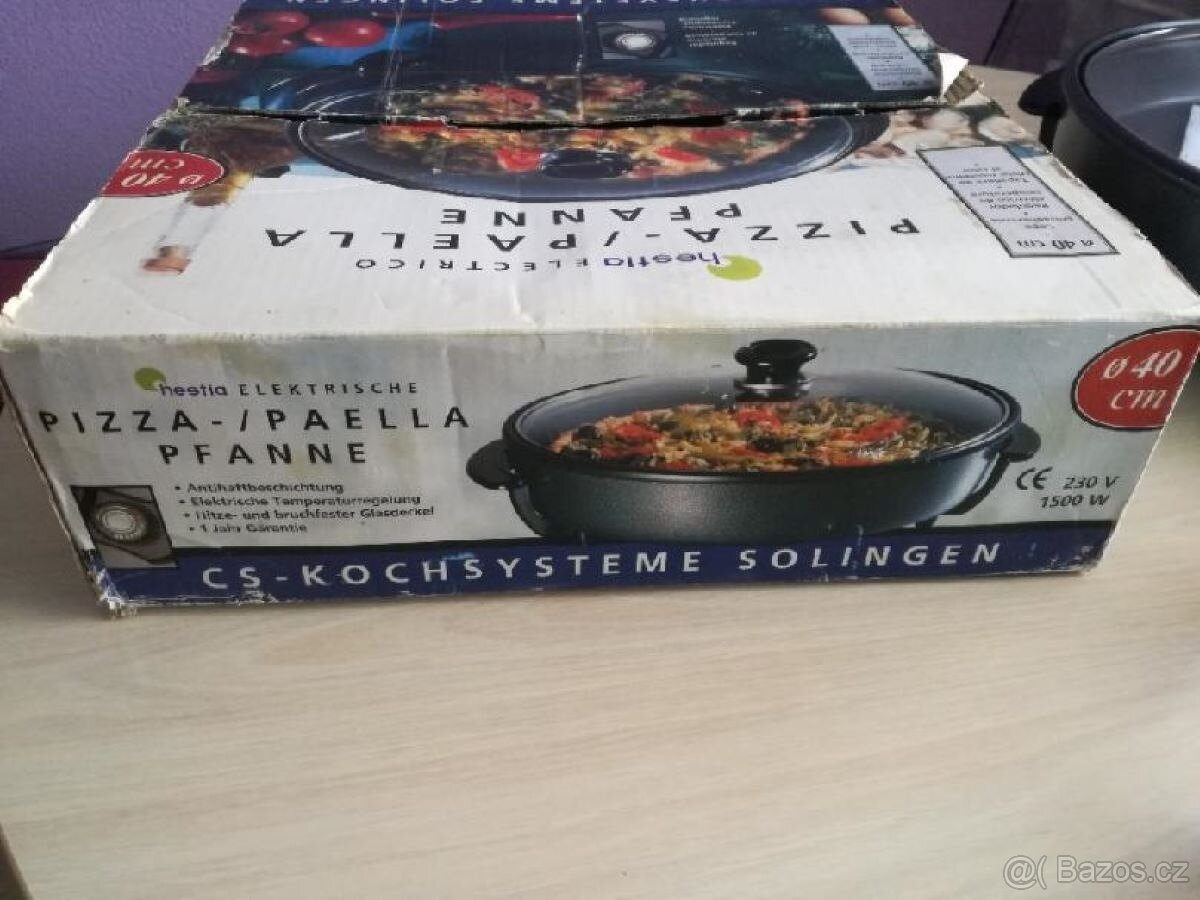 Pizza/paella elektrická pánev - 8