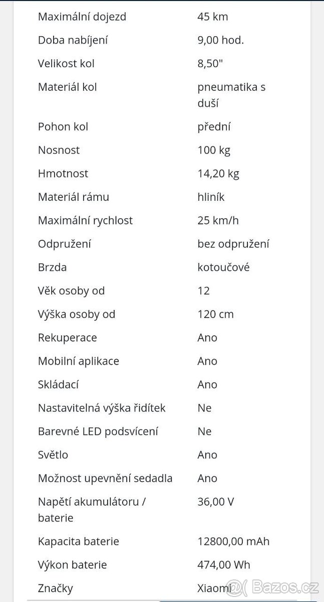 Elektrická koloběžka Xiaomi Mi Electric Scooter Pro 2 - 8
