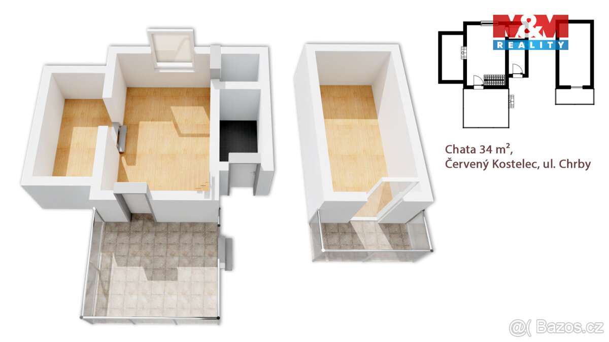Prodej chaty, 34 m², Červený Kostelec - 8