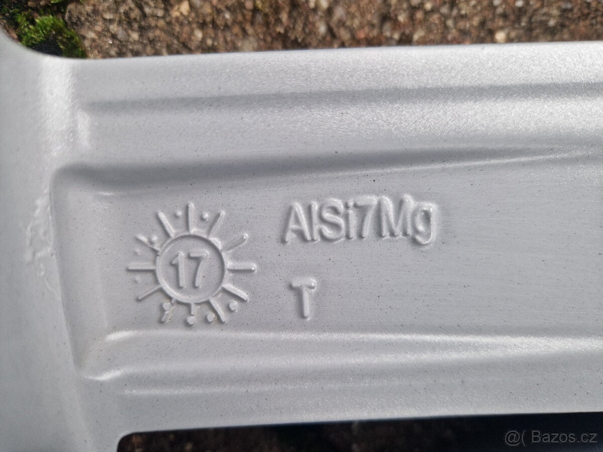 SEAT - SADA 4 ORIGINÁLNÍCH HLINÍKOVÝCH DISKŮ 6,5JX17H2 ET48 - 8