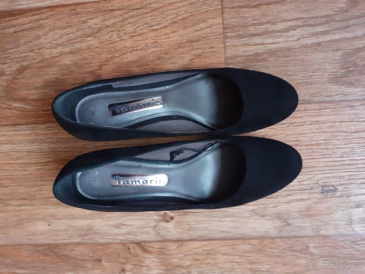 Dámské černé lodičky Tamaris 41/42 - 8