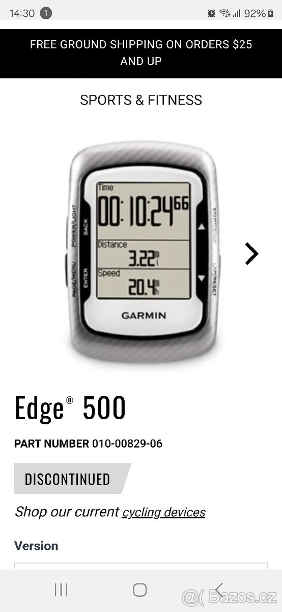 GPS garmin Edge 500 na kolo - 8