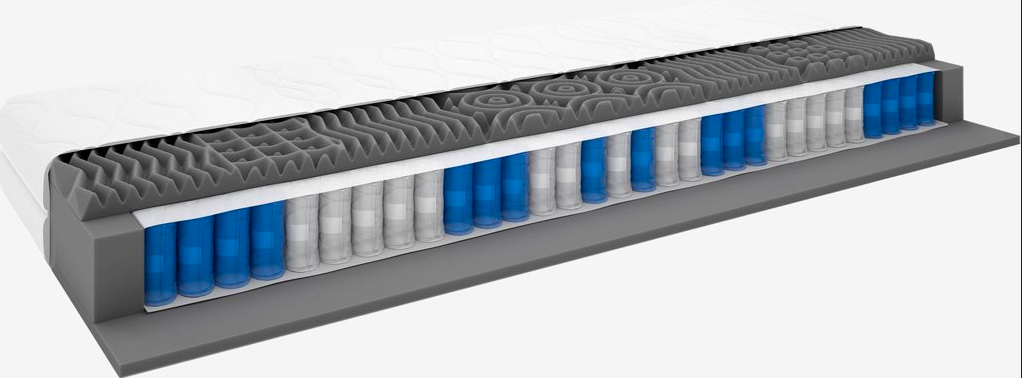 IKEA MALM postel s roštem,pružinová matrace, 2x zásuvka - 8