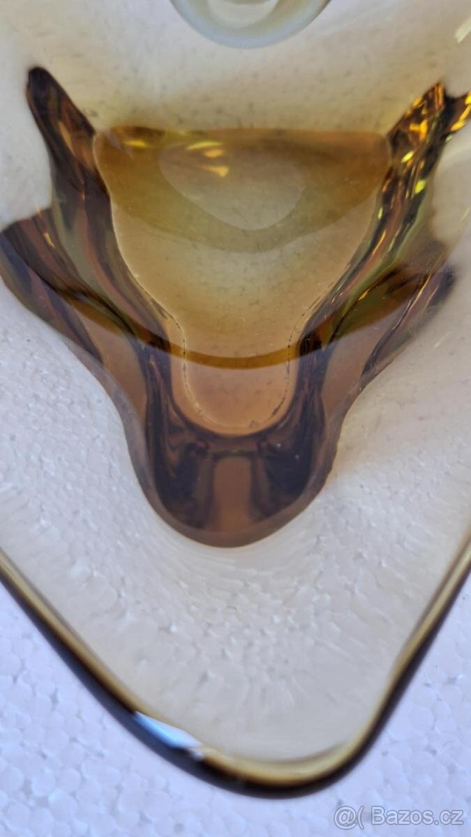 POPELNÍK NA JEDNU CIGARETKU, NA DOUTNÍK. STARÉ HUTNÍ SKLO. - 8