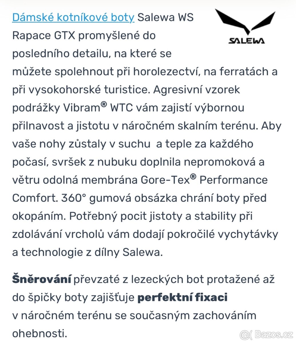 Dámské trekové boty Salewa 40 - 8