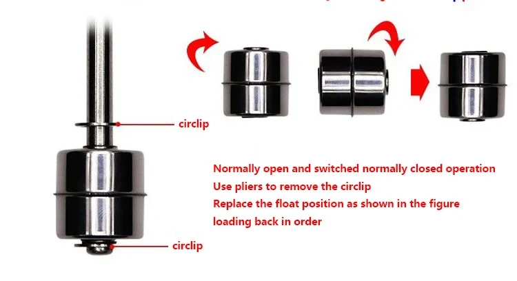 nerezovy PLOVÁK plovakovy hladinovy spinac - 8
