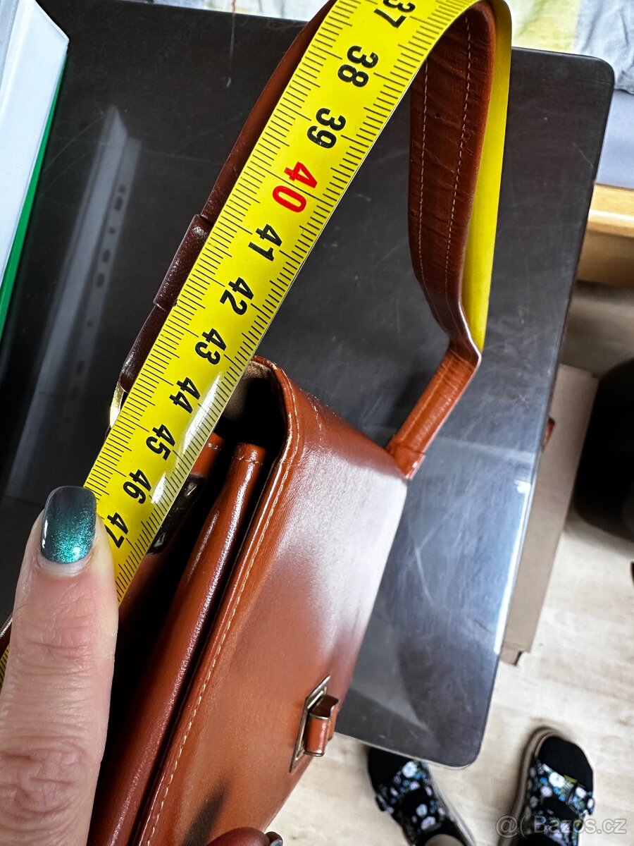 Retro kožená kabelka - 8