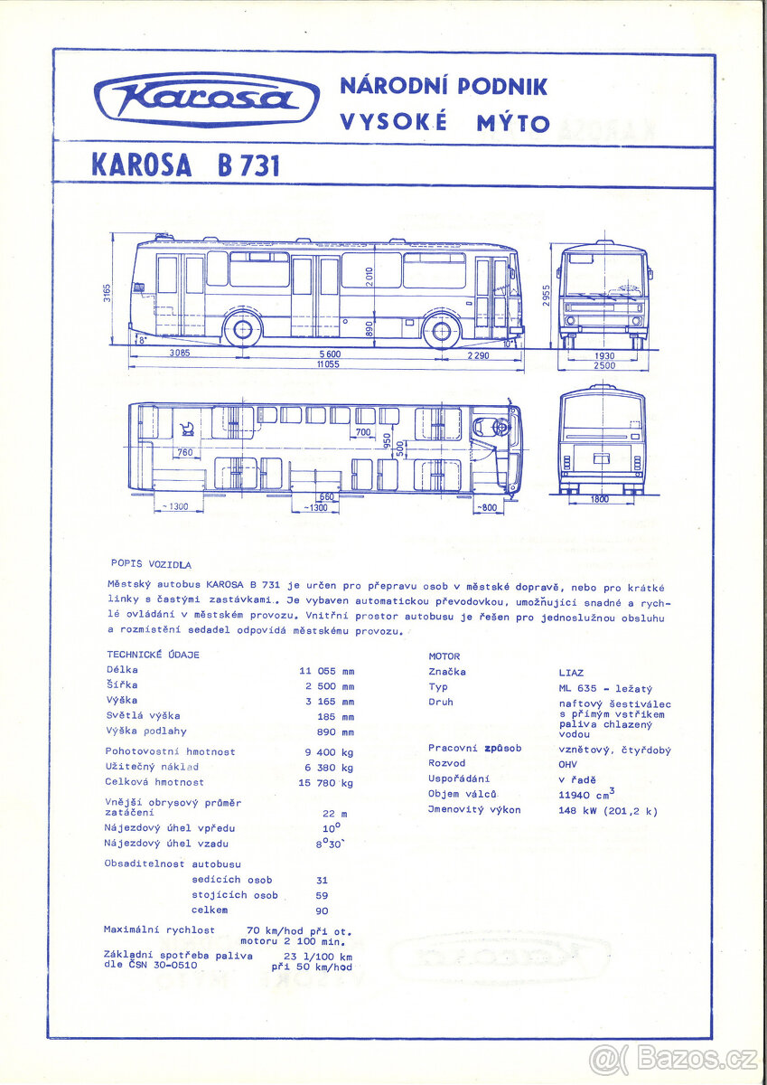 Prospekty - Autobusy Karosa 3 - 8