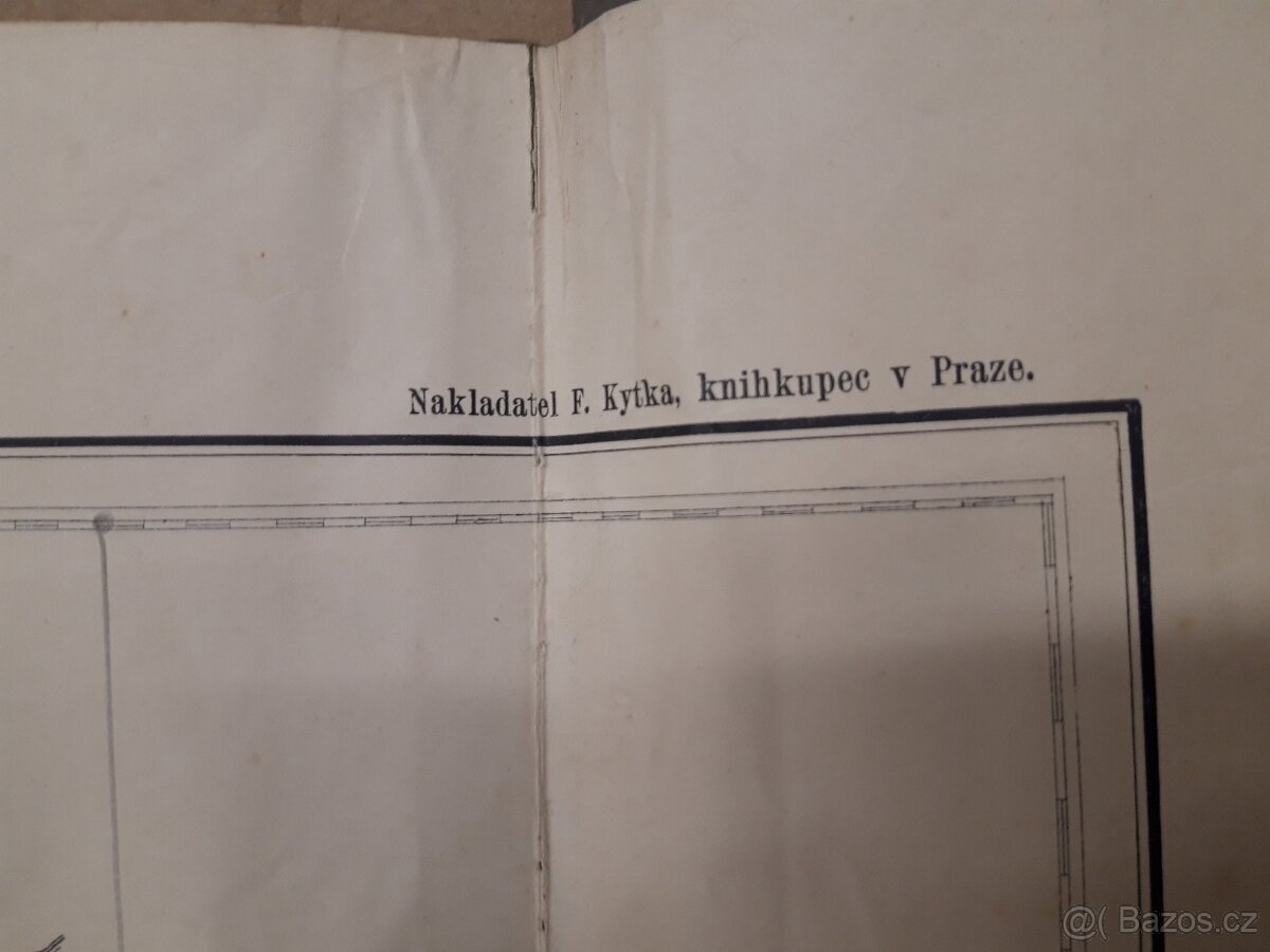 Mapa východních Čech Království českého r.v.1897 - 8