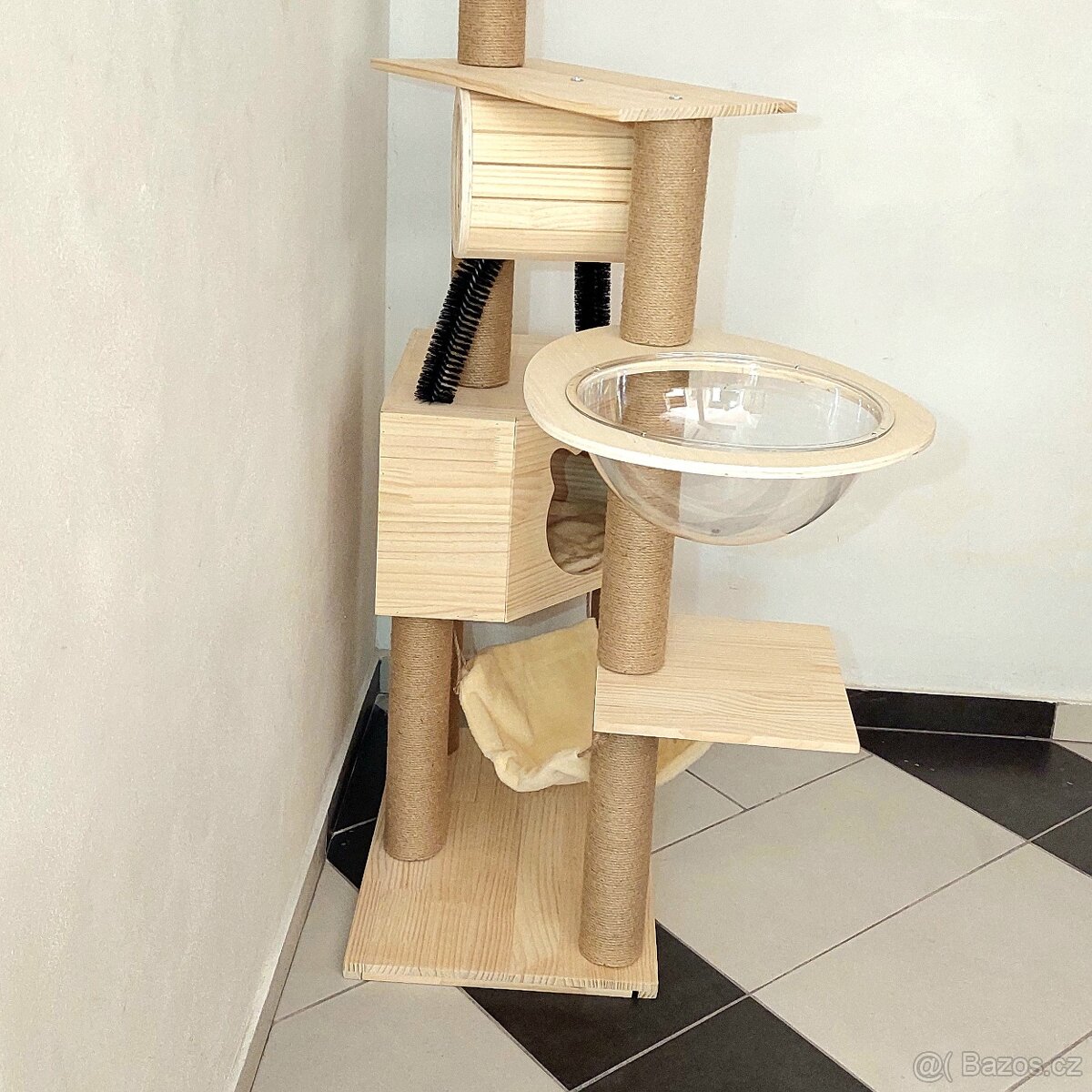 Škrabadlo pro kočky 159 cm, průměr sloupků 8 cm - nové - 8