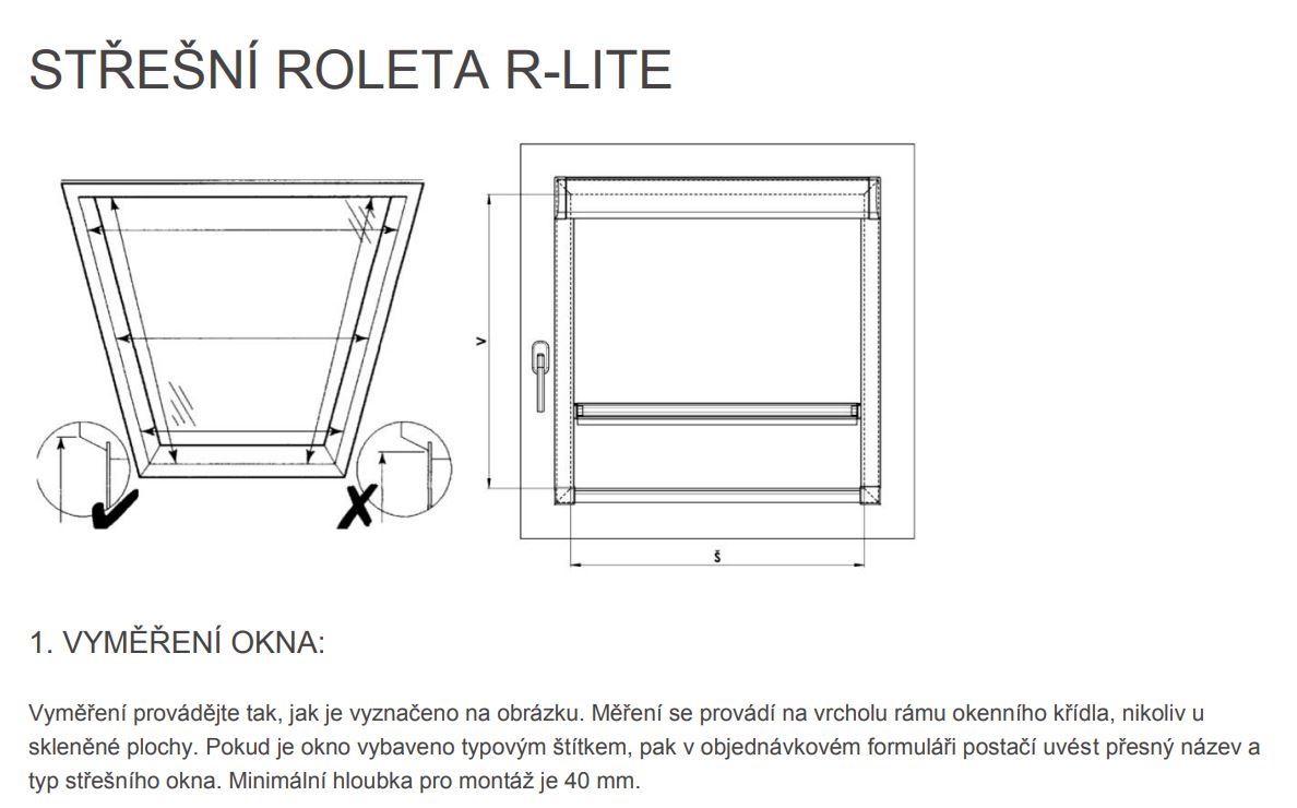 Rolety R-lite do střešních oken Velux - 8