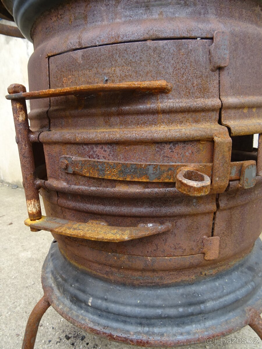 Grilovací přenosné ohniště z disků - 8