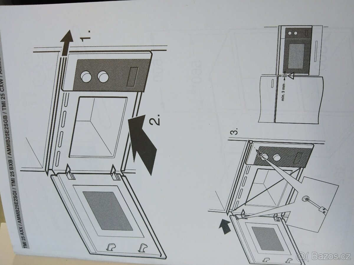 Prodám nepoužitou vestavnou mikrovlnou troubu amica - 8