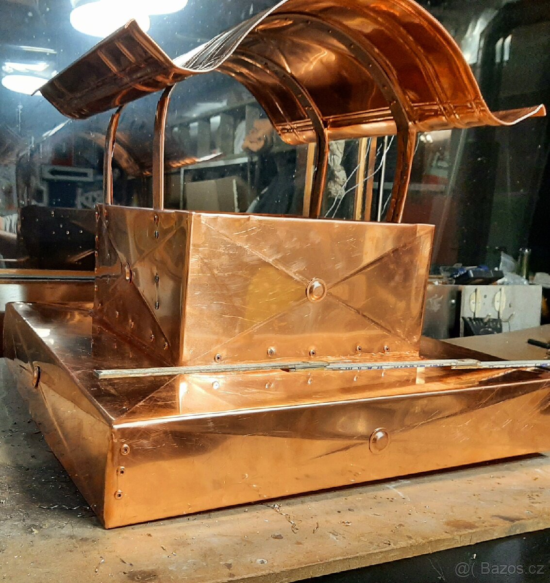 STŘÍŠKA NA KOMÍN NAPOLEON Nerez, pozink, měď.. - 8