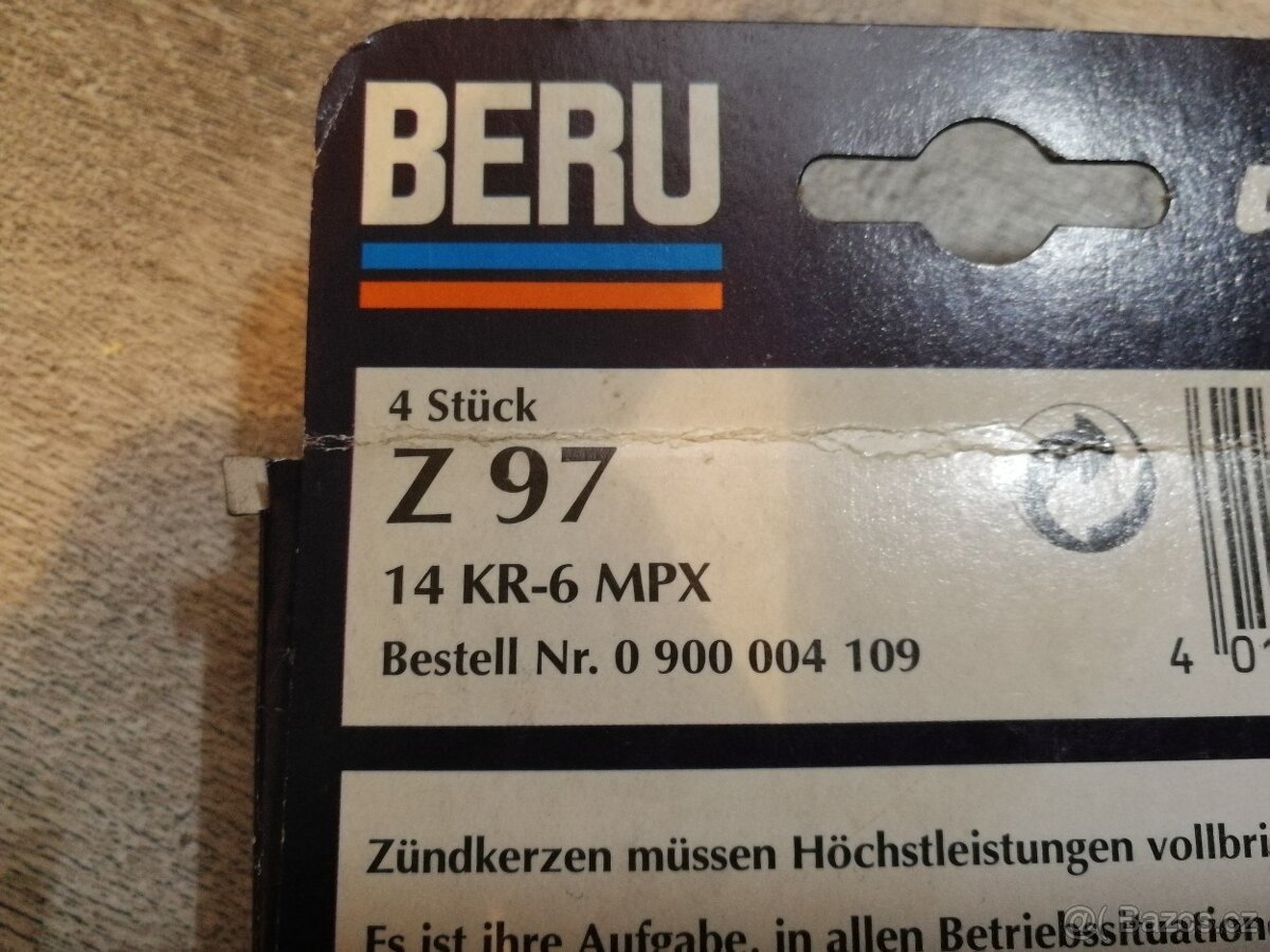 Svíčky BERU Z97, 14 KR-8 MPX. Ford, motor ZETEC - 8
