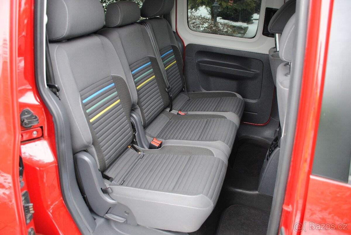 VW CADDY MAXI 2.0TDi 103kW - po 1. majiteli - 7 míst - 8