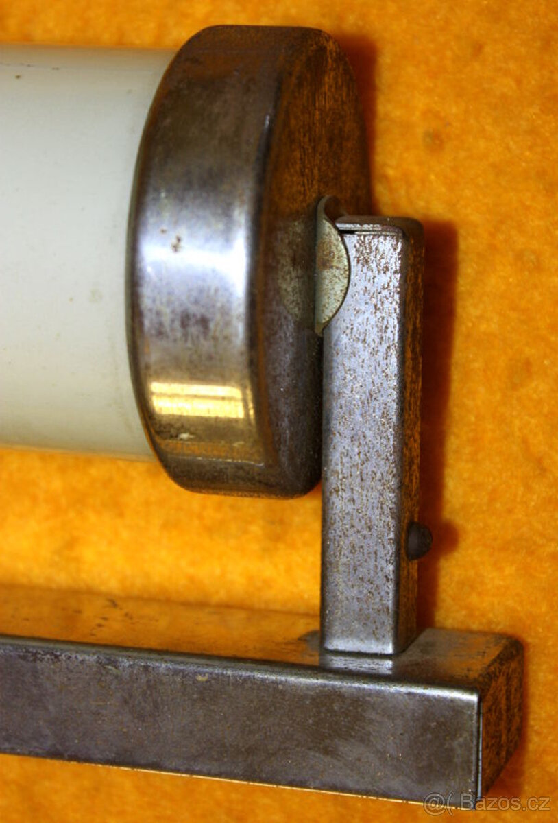 Světlo válcové lampa lampička funkcionalistické retro chrom - 8