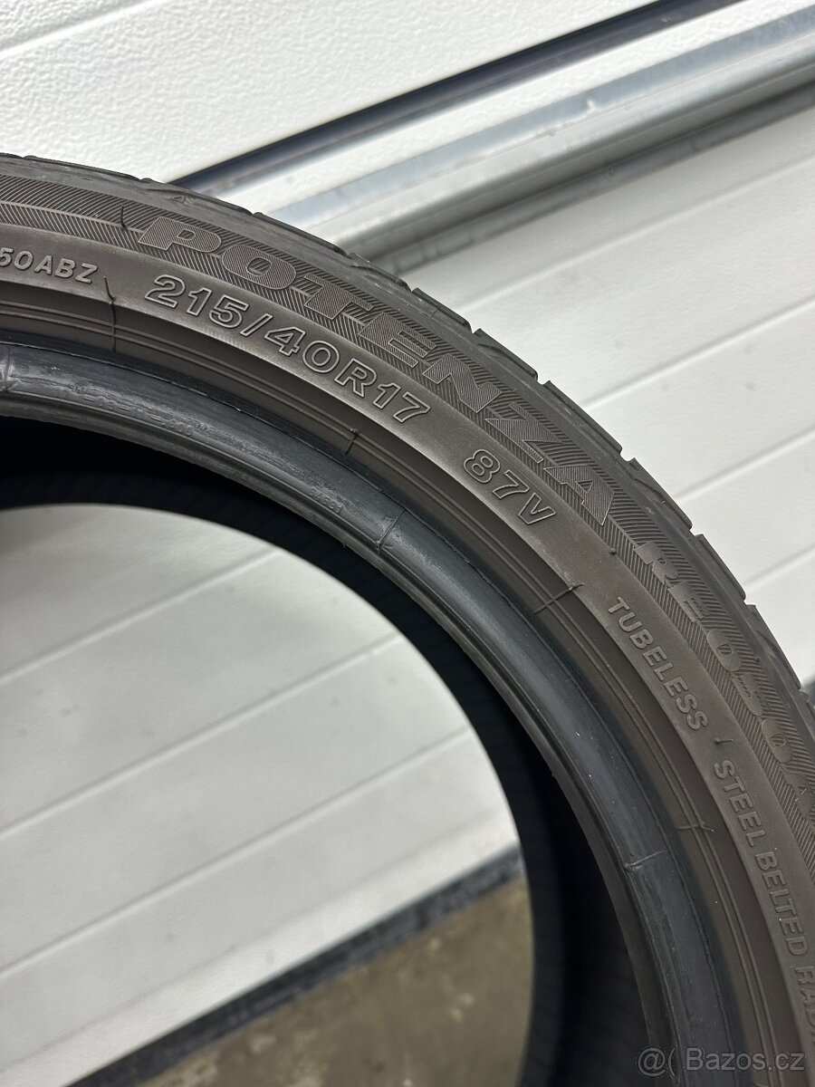 Letní pneumatiky Bridgestone Potenza 215/40/17 - 8