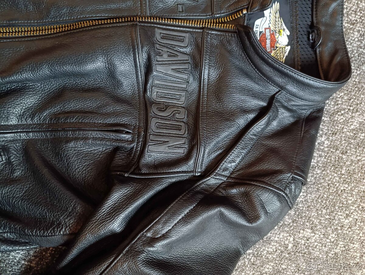 Kožená značková bunda Harley Davidson - 8