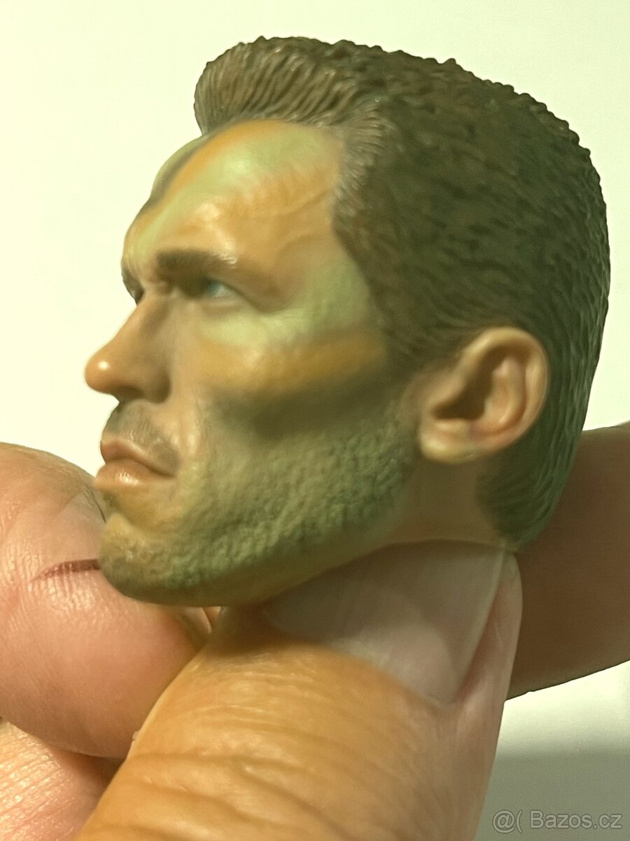 Predator 3x hlava Dutche na figurku 1/6 - A.Schwarzenegger - 8