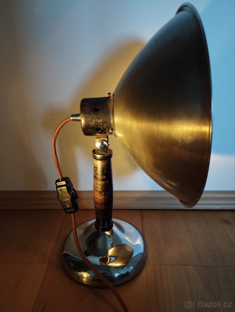 Retro chromovaná lampa reflektor - 8