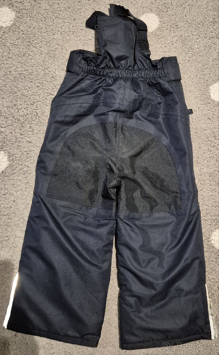 zimní souprava modrá kostkovaná kombinéza Tchibo 86-92 - 8