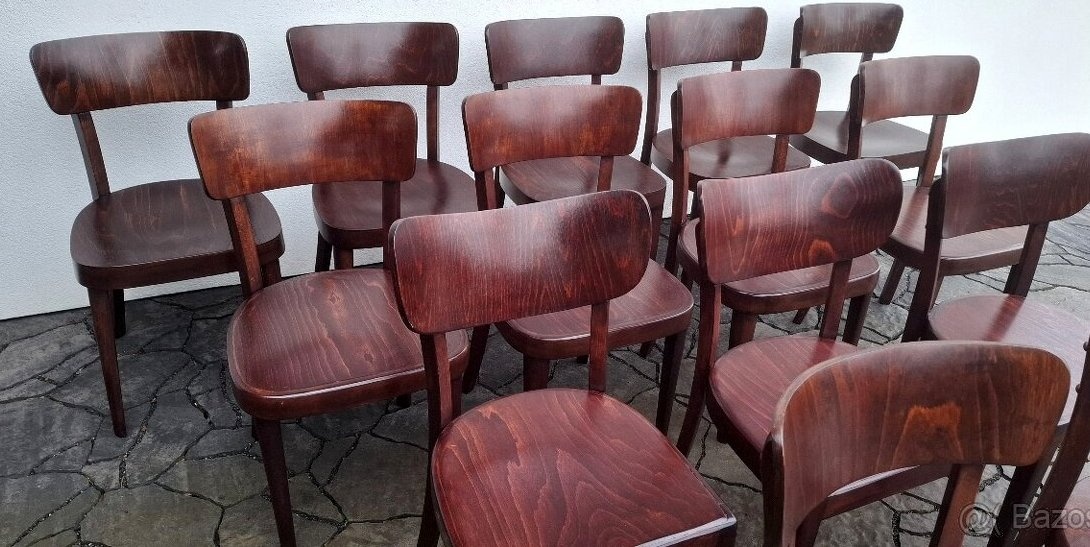 Celodřevěné jídelní židle THONET B48 - 8