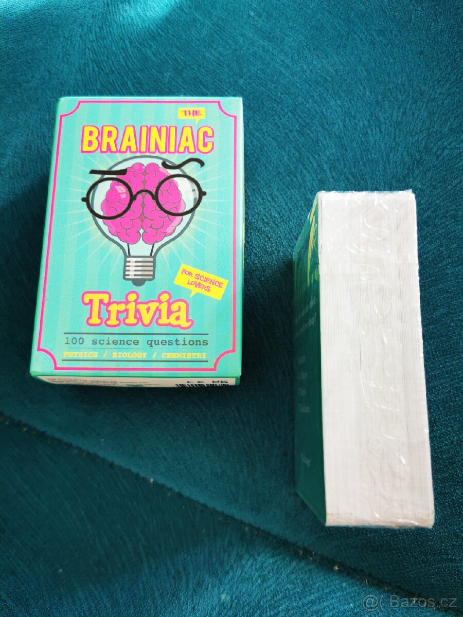 Brainiac Trivia karetní logická hra NOVÁ - 8