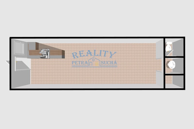 Pronájem obchodního prostoru, 31,3m2, Alej 17. listopadu, Ro - 8