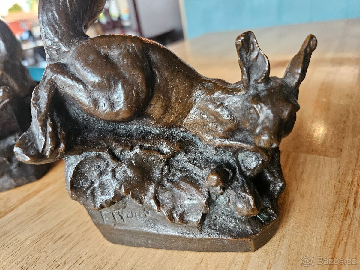 Bronzové zaražky na knihy - 8