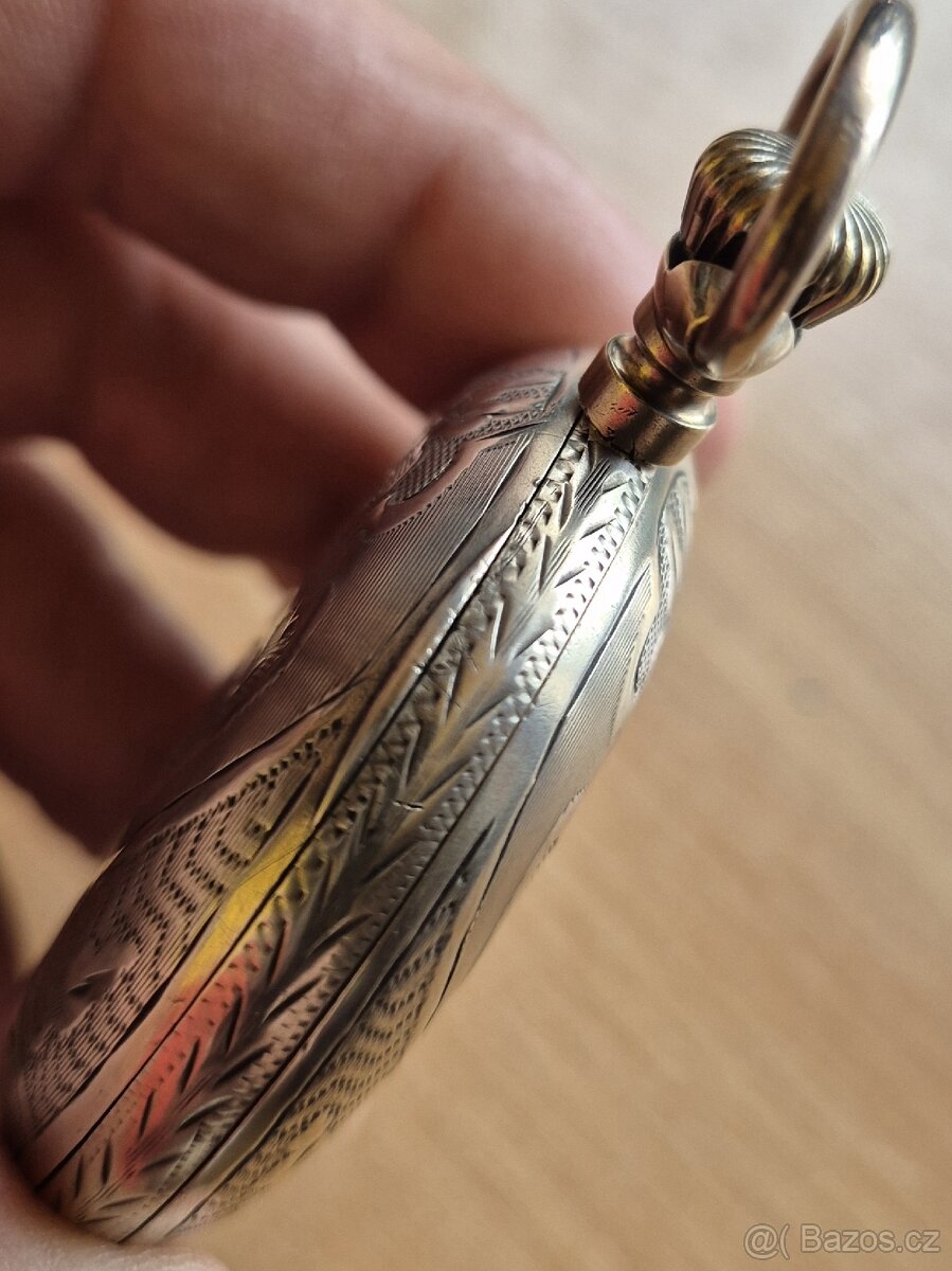 Tříplášťové stříbrné hodinky. - 8