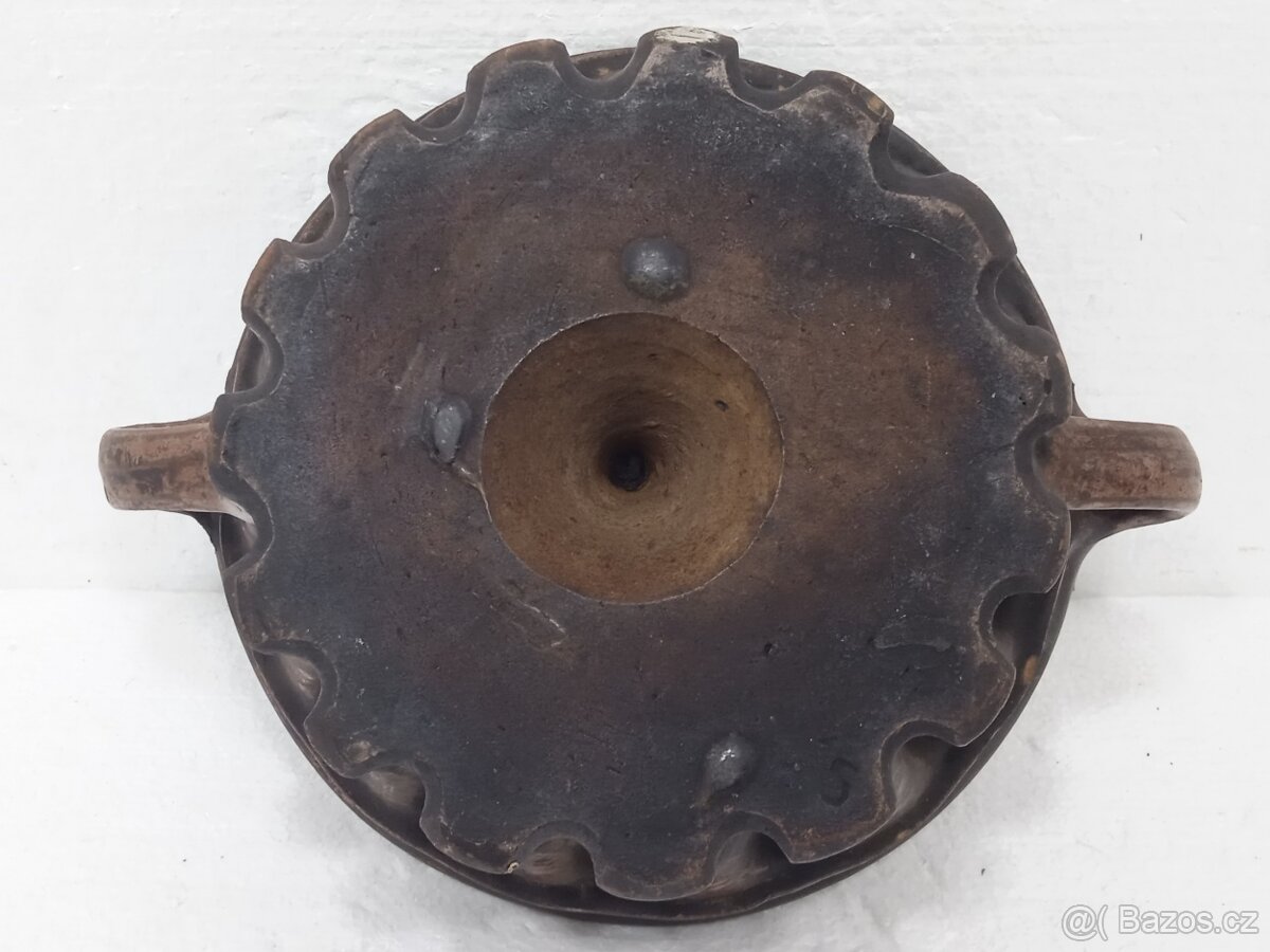 2,5L Stará retro kameninová forma na bábovku OK Stav - 8