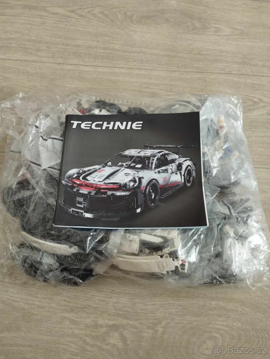 Nová velká stavebnice Porshe 911 závodní auto 1580 dílků dél - 8