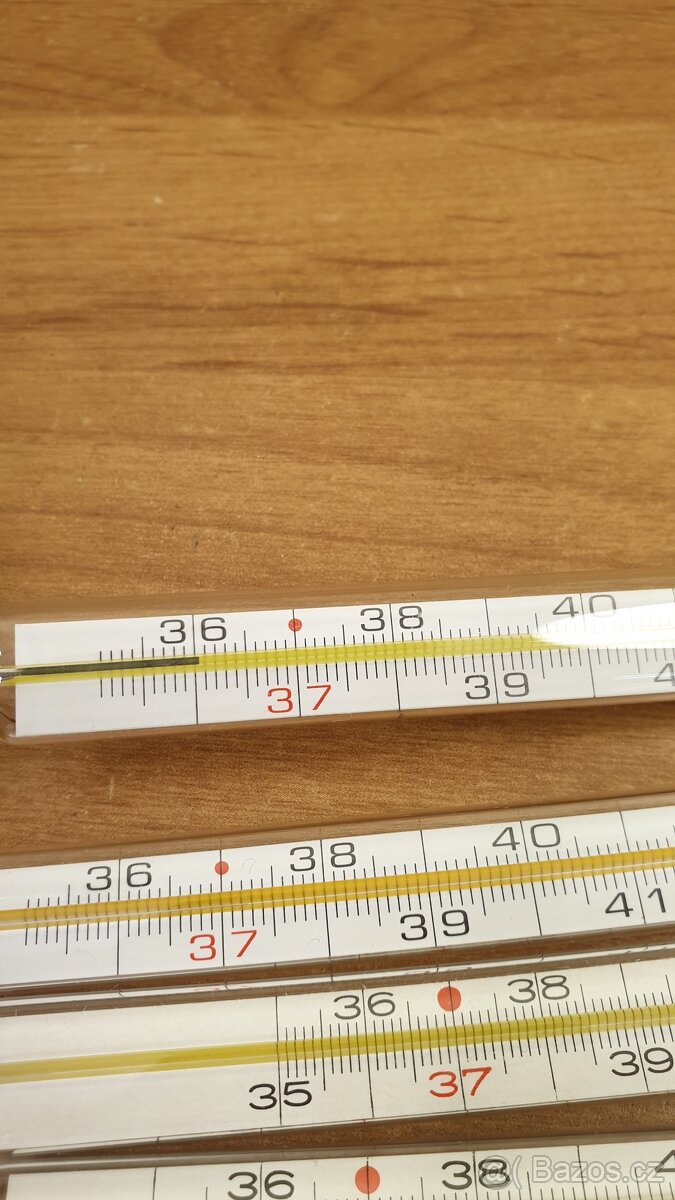 RTUŤOVÝ TEPLOMĚR LÉKAŘSKÝ - NORMOVANÝ - 8