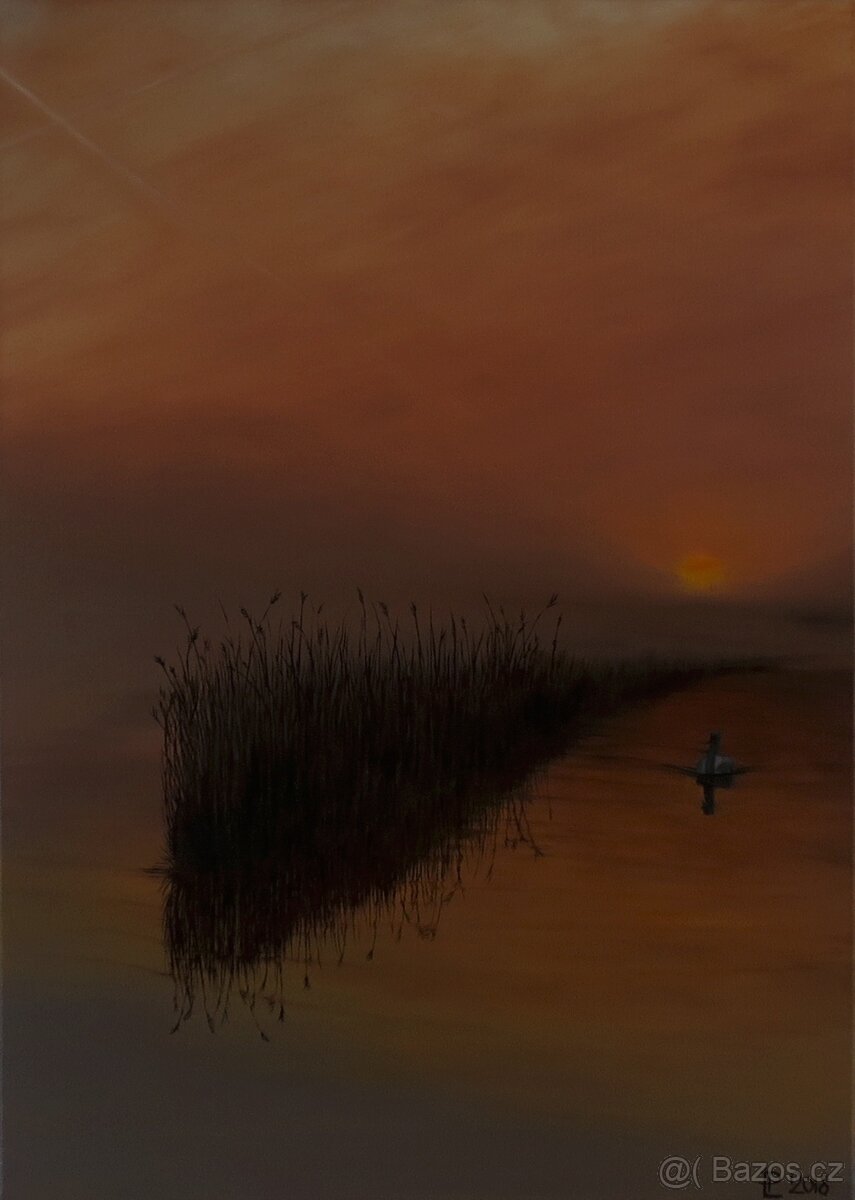 Ručně malovaný obraz – olejomalba – příroda - 8