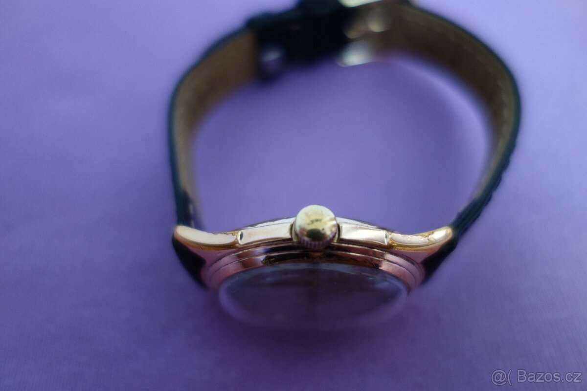 Německé pozlacené hodinky GUB Glashutte Q1 - 8