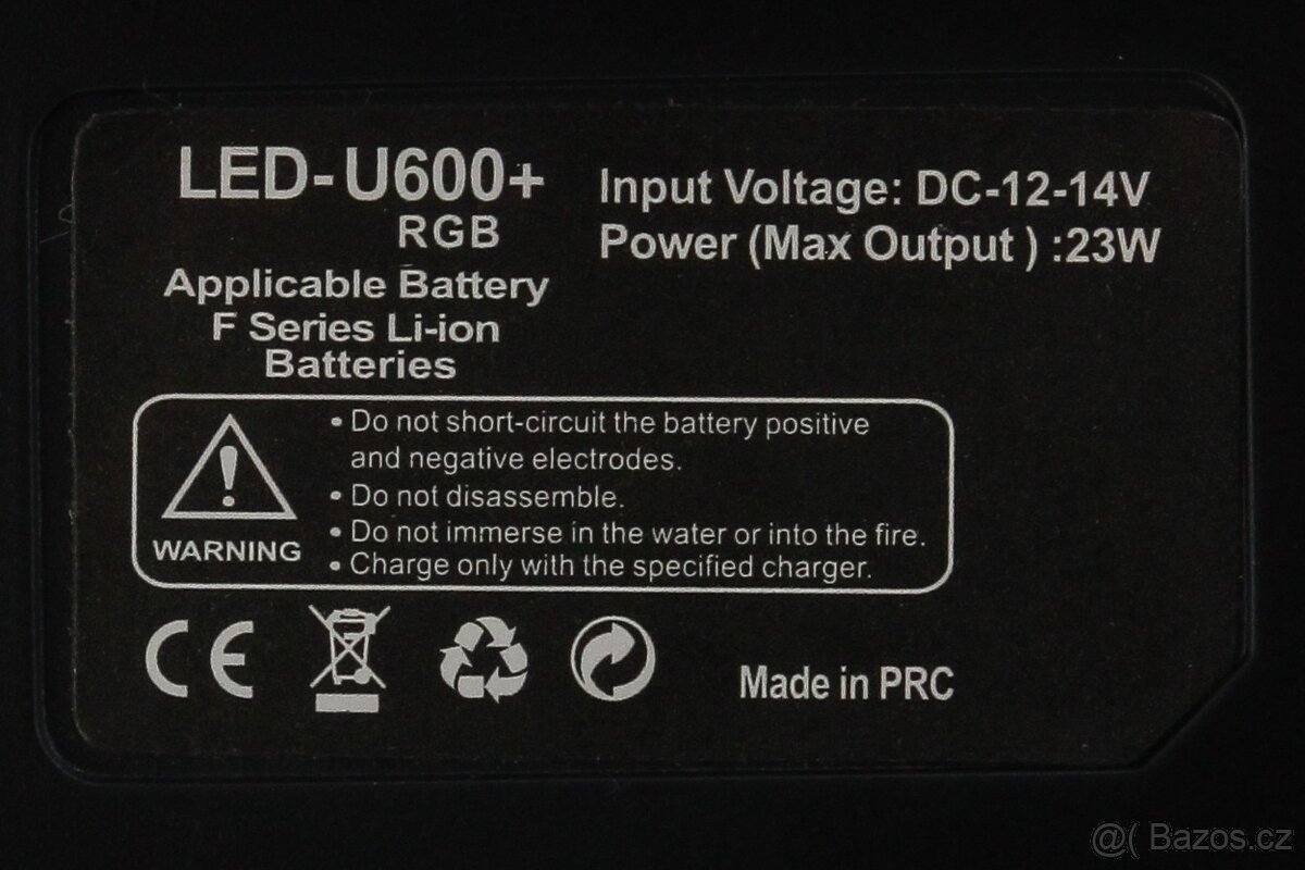 LED RGB světlo LED600 – Výkonné 40W + stativ - 8