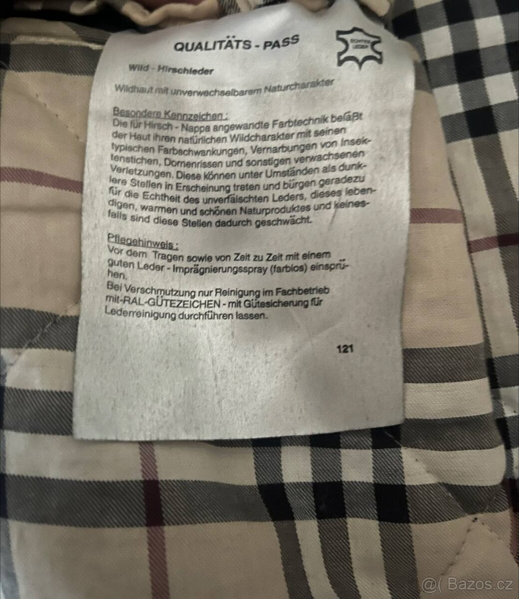 Kožený kabát Burberry London - 8